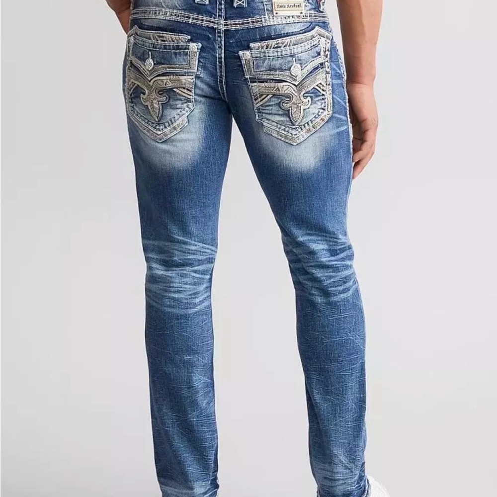 Rock Revival Blue Straight Jeans